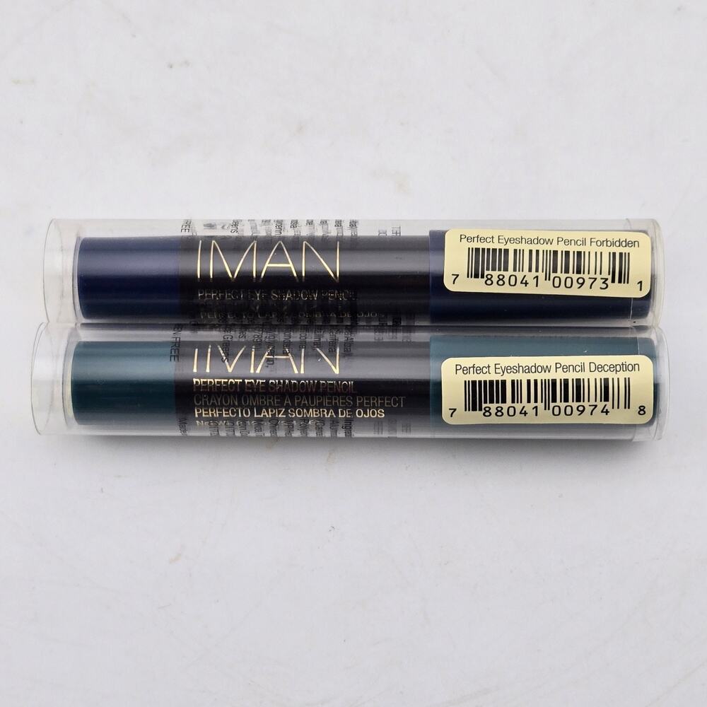 IMAN Perfect Eyeshadow Pencil Lot Of 2 Forbidden Deception New